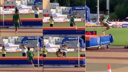 'അസാധ്യമായ് ഒന്നുമില്ല'; ഫ്രണ്ട് ഫ്ലിപ്പ് ഹൈജമ്പ് ചെയ്ത് ഭിന്നശേഷിക്കാരൻ, പ്രോത്സാഹിപ്പിച്ച് കൂട്ടുകാർ- വീഡിയോ വൈറല്