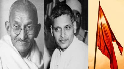 ഗോഡ്സെയുടെ കോലം കെട്ടിത്തൂക്കി, ആര്എസ്എസിനെതിരെ ബാനര്; അജ്ഞാതനെതിരെ കേസ്