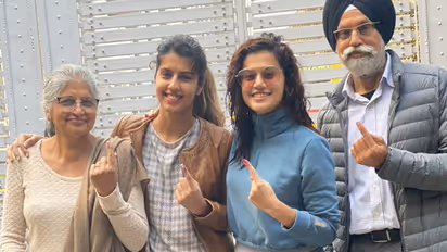 Delhi Elections 2020: Bollywood actor Taapsee Pannu casts vote; encourages voters to turn up