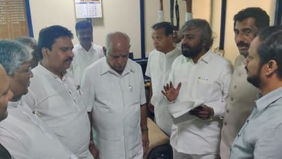 ಯಡಿಯೂರಪ್ಪ ನಿವಾಸಕ್ಕೆ ಕಾಂಗ್ರೆಸ್ ನಾಯಕರು ದೌಡು: ಕಾರಣ..?