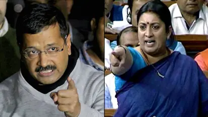 Smriti Irani hits out at Arvind Kejriwal for sexist remarks while wooing voters