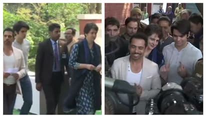 প্রথমবার ভোট দিলেন প্রিয়ঙ্কা পুত্র রেহান বঢরা, বাবা-মায়ের সঙ্গে দাঁড়ালেন লাইনে