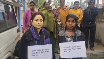 এসআই-র প্রত্যাবর্তনে প্রতিবাদ, খুনের ঘটনাকে আত্মহত্যার রূপ দিতেই বিক্ষোভ মৃতার পরিবারের