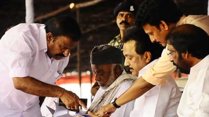 கலைஞர், கலைஞர் மகன், கலைஞர் பேரன்..! திருச்சியில் கலங்கிய கே.என்.நேரு!