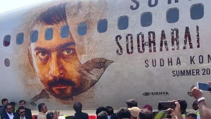 தலைவரை காப்பி அடித்த சூர்யா..! வானத்தில் பறக்க தயாராக இருக்கும் சூரரை போற்று விமானம்!