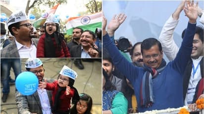 വിജയാഹ്ലാദത്തിന്റെ ഒരൊറ്റ ചിത്രം; വൈറലായ 'കുഞ്ഞന് കെജ്രിവാളി'നെ തേടി അസുലഭ അവസരം