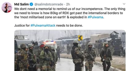After Rahul Gandhi, now communist leader Md Salim questions memorial for Pulwama martyrs