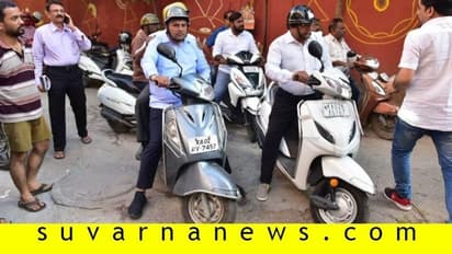 ಬೈಕ್ನಲ್ಲಿಯೇ ನಗರ ಸುತ್ತಿ ಪರಿಶೀಲನೆ ನಡೆಸಿದ ಮೇಯರ್..!