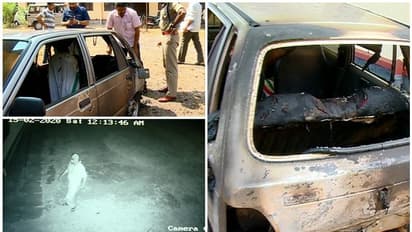 കാസർഗോഡ് റിട്ടേർഡ് പൊലീസ് ഉദ്യോഗസ്ഥന്റെ കാറ് തീയിട്ട് നശിപ്പിച്ചു