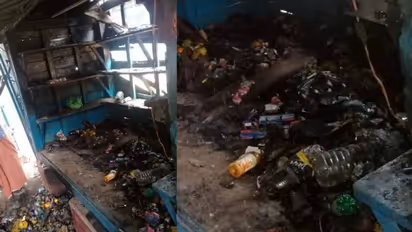 ശാരീരിക വെല്ലുവിളി നേരിടുന്നയാളുടെ ബങ്ക് കട കത്തി നശിച്ച നിലയില്