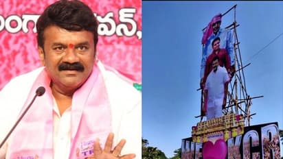 മുഖ്യമന്ത്രിയുടെ ജന്മദിനത്തിൽ കൂറ്റൻ ഹോർഡിംഗ് സ്ഥാപിച്ചു; മന്ത്രിക്ക് 5000 രൂപ പിഴയിട്ട് കോര്പ്പറേഷന്