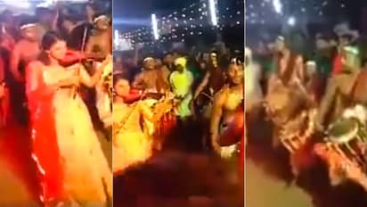 താളത്തിനൊപ്പം മേളപ്പെരുക്കം; ഹിറ്റ് ഗാനത്തിന് വയലിനുമായി യുവതി, ഒപ്പം ചെണ്ടമേളക്കാരും, 'ഇതൊരു വന്‍ കോമ്പോ'