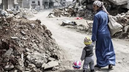 Syrian Girl laughs hearing the air strike; video goes viral