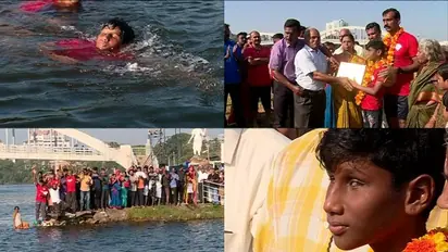 അന്ധതയെ അകക്കണ്ണ് കൊണ്ട് തോൽപ്പിച്ച് ഏഴാം ക്ലാസുകാരൻ, നീന്തിക്കടന്നത് പെരിയാർ!