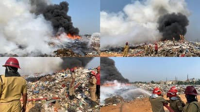 ബ്രഹ്മപുരം പ്ലാന്റിലെ അഗ്നിബാധ പൂര്ണ്ണമായി നിലച്ചില്ല, കൊച്ചി നഗരം പുക മൂടിയ നിലയിൽ