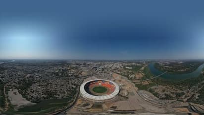 ఏరియల్ వ్యూలో మొటేరాలో అందాలు: ట్విట్టర్‌లో షేర్ చేసిన బీసీసీఐ