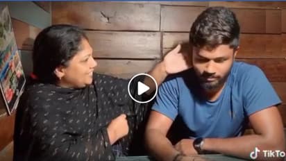 'കലങ്ങിയില്ലാ'...അമ്മയ്ക്കൊപ്പം സഞ്ജുവിന്റെ ടിക് ടോക്