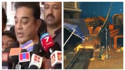 'ইন্ডিয়ান ২'-র সেটে ভয়াবহ দুর্ঘটনা, ক্রেন ভেঙে প্রাণহানি, অল্পের জন্য রক্ষা কমল হাসানের