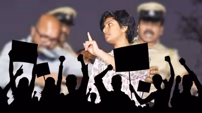 Sri Rama Sene members make boy urinate on poster of Amulya who shouted ‘Pakistan Zindabad’