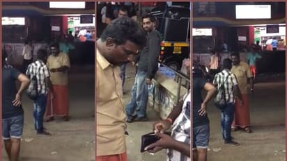 പൊതുജന മധ്യത്തിൽ ഇതര സംസ്ഥാന തൊഴിലാളിക്കെതിരെ ഓട്ടോ ഡ്രൈവറുടെ അതിക്രമം