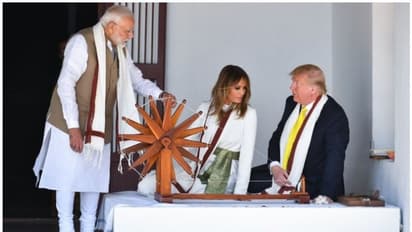 സബർമതി ആശ്രമത്തിലെ സന്ദർശകപുസ്തകത്തിൽ മോദിക്കായി ട്രംപ് എഴുതിയതെന്ത്?