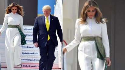 മെലാനിയ ധരിച്ചിരിക്കുന്നത് കരാട്ടെ കുപ്പായമോ; സോഷ്യൽ മീഡിയയിൽ തകർപ്പൻ ചർച്ച