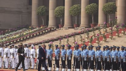 ஜனாதிபதி மாளிகையில் ராஜநடை போட்ட டிரம்ப்..! பிரம்மாண்ட அணிவகுப்புடன் உற்சாக வரவேற்பு..!