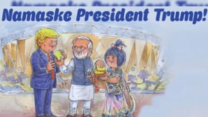 নমস্তে ট্রাম্প অনুষ্ঠানে সেজে উঠল আমুল গার্লও, 'মাস্কা' দিল মার্কিন প্রেসিডেন্ট-কে