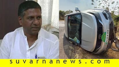 ಶಾಸಕ ಅರವಿಂದ ಬೆಲ್ಲದ ಕಾರು ಪಲ್ಟಿ