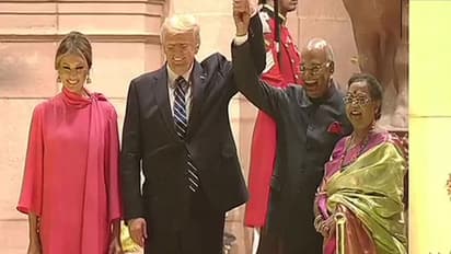 রাষ্ট্রপতি ভবনে নৈশভোজে ট্রাম্প, 'স্টেক' নয় আজ রাতে তাঁর পাতে 'কচি পাঁঠার ঝোল'