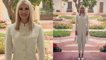 ഇന്ത്യൻ ഡിസൈനറുടെ ഷെർവാണിയിൽ ക്ലാസിക് ലുക്കില് ഇവാന്ക ട്രംപ്