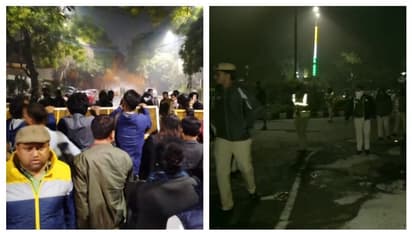 উত্তপ্ত দিল্লিতে কেজরির বাড়ির সামনে জমায়েত, জল কামান দিয়ে পড়ুয়াদের সরাল পুলিশ