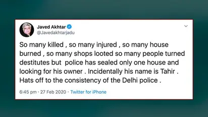 Attitude worse than riots: Javed Akhtar fearmongers, says AAP leader Hussain targeted because he’s Muslim