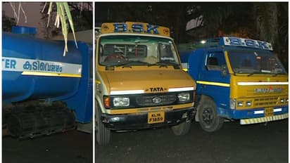 മലിനജലം കുടിവെള്ളമായി കൊടുക്കുന്നു; മൂന്ന് ലോറികൾ നഗരസഭ പിടികൂടി