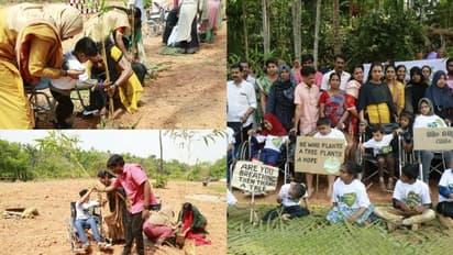 പരിമിതികളെ മറികടന്ന് പരിസ്ഥിതിക്കായി; പുറംപോക്ക് ഭൂമിയില്‍ ചെറുവനം സൃഷ്ടിച്ച് ഭിന്നശേഷിക്കാരായ കുട്ടികള്‍