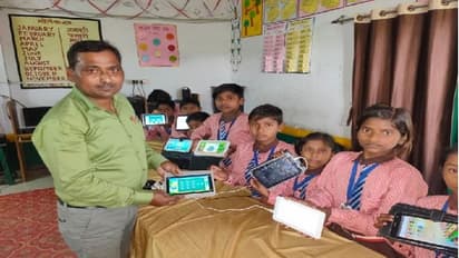 Selfless act: Bhadohi school principal provides children with tablets for digital learning