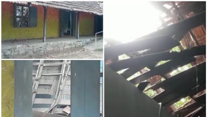 തിരുവനന്തപുരത്ത് സർക്കാർ സ്കൂള് മേല്ക്കൂര തകര്ന്ന് വീണു, അപകടം ഒഴിവായത് തലനാരിഴയ്ക്ക്