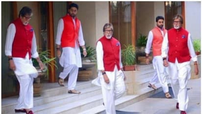 അമിതാഭ് ബച്ചനെ കോപ്പിയടിച്ച് അഭിഷേക് ബച്ചൻ, ഫോട്ടോ ഷെയര്‍ ചെയ്‍ത് താരം