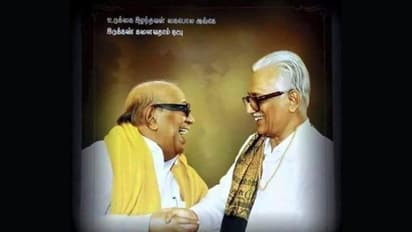 கருணாநிதி-அன்பழகன்..! இறப்பிலும் இணை பிரியாத உயிர்த் தோழர்கள்..!