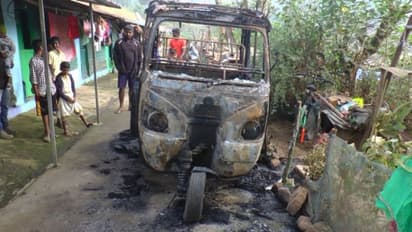 നിർത്തിയിട്ടിരുന്ന ഓട്ടോറിക്ഷ കത്തിനശിച്ചു; പിന്നിൽ സാമൂഹ്യ വിരുദ്ധരെന്ന് ഉടമ