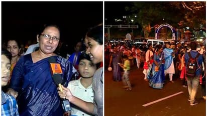 രാത്രി നടത്തത്തിലൂടെ വനിതാദിന പുലരിയിലേക്ക്; ഒപ്പം കൂടി മന്ത്രിയും