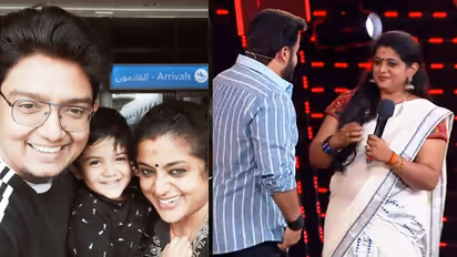 ബിഗ് ബോസില്‍നിന്ന് പുറത്തെത്തി; 'അമ്പുച്ചനും' 'കണ്ണേട്ടനും' അരികിലേക്ക് വീണ