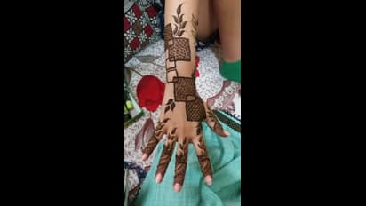 Indo-Westren ಮೆಹಂದಿ ಲುಕ್;  ಹೀಗೆ ಮಾಡಿದ್ರೆ ಬ್ರೈಟ್‌ ಕಲರ್‌ ಬರುತ್ತೆ!