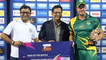 முன்னாள் சிஎஸ்கே ஆல்ரவுண்டரின் அதிரடியால் தென்னாப்பிரிக்கா லெஜண்ட்ஸ் அபார வெற்றி