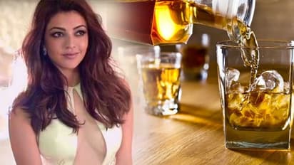 நட்சத்திர ஓட்டலில் கையில் மது கோப்பையுடன் சிக்கிய காஜல் அகர்வால்! போதையில் கண் சொக்கி சிரிப்பு!