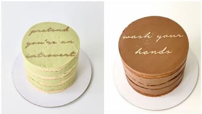 കൊവിഡ് 19: കൊറോണക്കാലത്തെ ഈ കേക്കിനൊരു പ്രത്യേകതയുണ്ട്, എന്താണെന്നറിയുമോ?