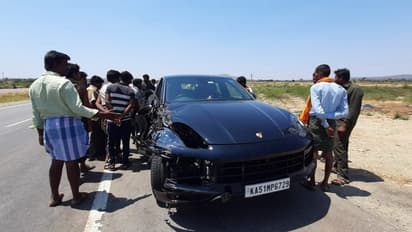 ಮಾಜಿ ಗೃಹ ಸಚಿವ ಎಂ.ಬಿ.ಪಾಟೀಲ್ ಪುತ್ರನ ಕಾರು ದಾವಣಗೆರೆಯಲ್ಲಿ ಅಪಘಾತ