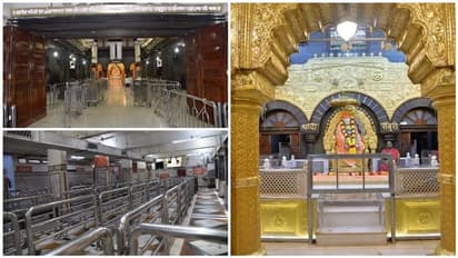 பக்தர்கள் இல்லாத சீரடி சாய்பாபா கோவில்...! கொரோனா எதிரொலியால் எப்படி இருக்கு பாருங்க..!