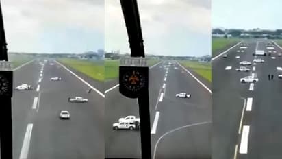 കൊവിഡ് 19; ലാൻഡിങ് തടയാൻ റൺവേയിൽ കാറുകളിട്ട് ഒരു വിമാനത്താവളം!