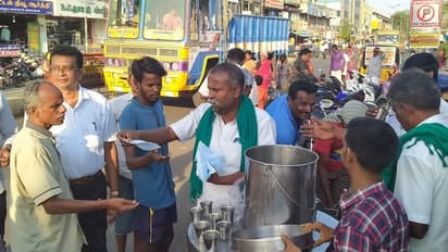 கொரோனாவை விரட்ட பொதுமக்களுக்கு வகை வகையான சூப்... அசத்தும் இயற்கை விவசாயி..!!